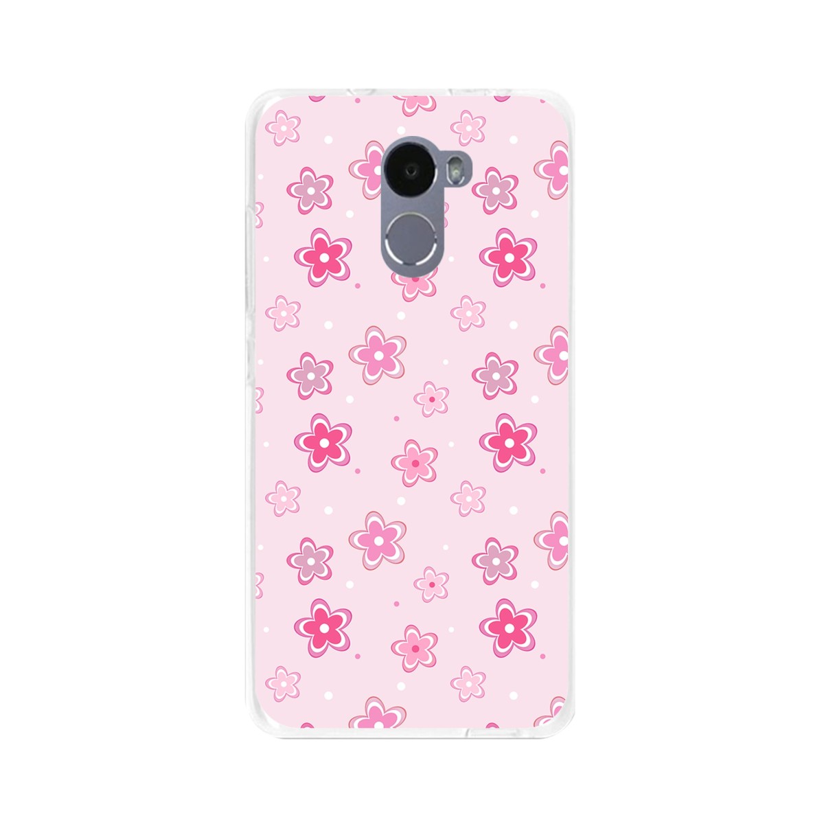 Funda Gel Tpu para Xiaomi Redmi 4 Diseño Flores Dibujos