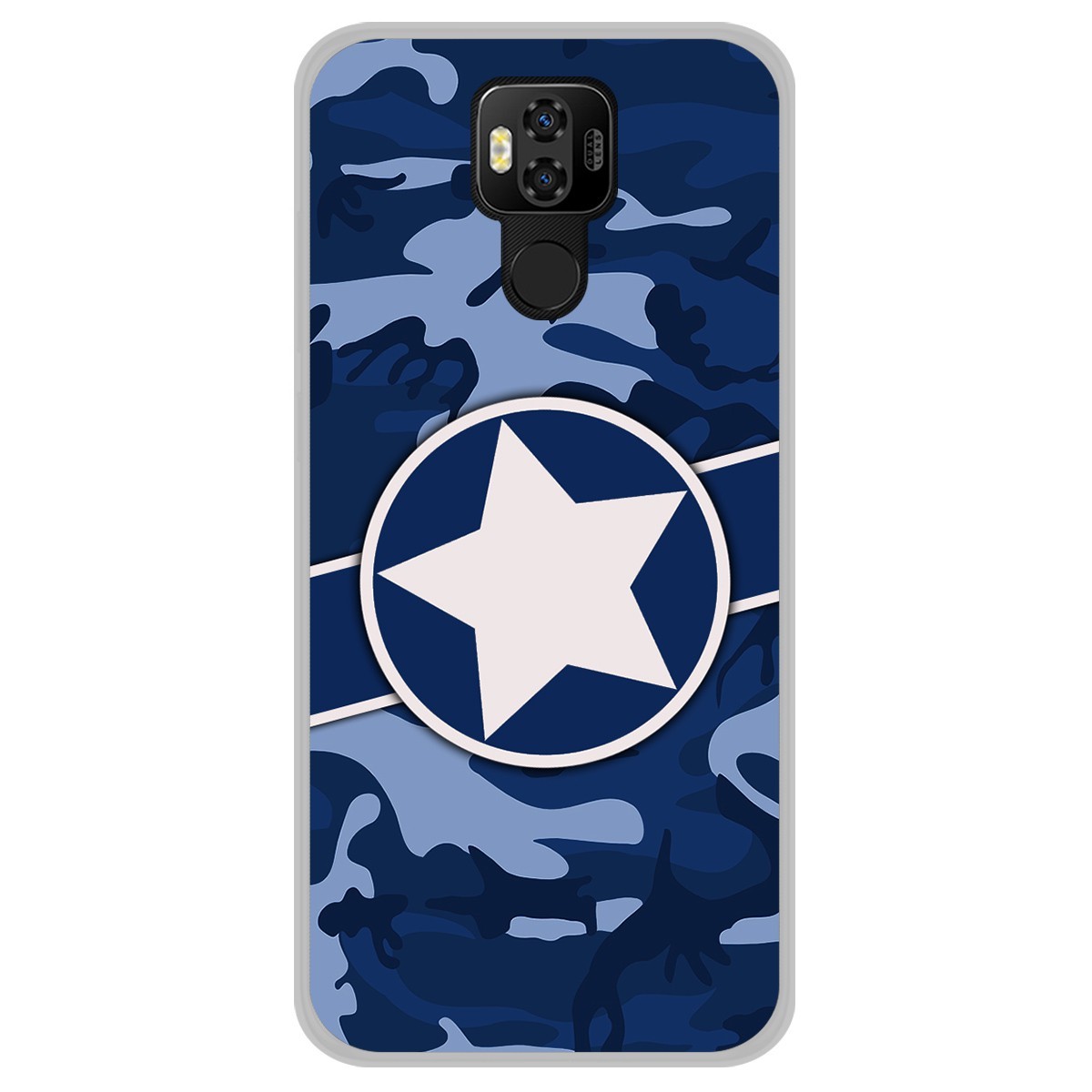 Funda Gel Tpu para Ulefone Power 6 diseño Camuflaje 03 Dibujos