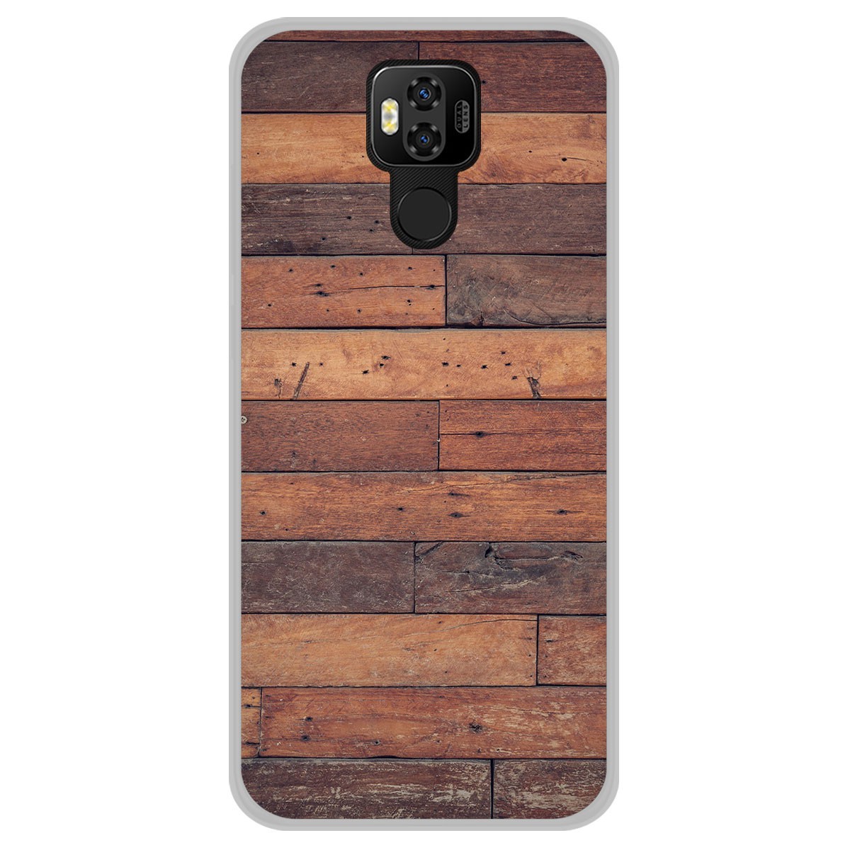 Funda Gel Tpu para Ulefone Power 6 diseño Madera 03 Dibujos