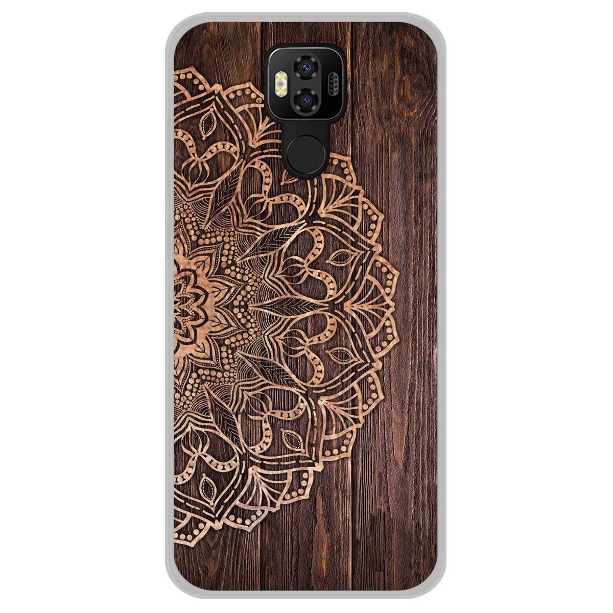 Funda Gel Tpu para Ulefone Power 6 diseño Madera 06 Dibujos
