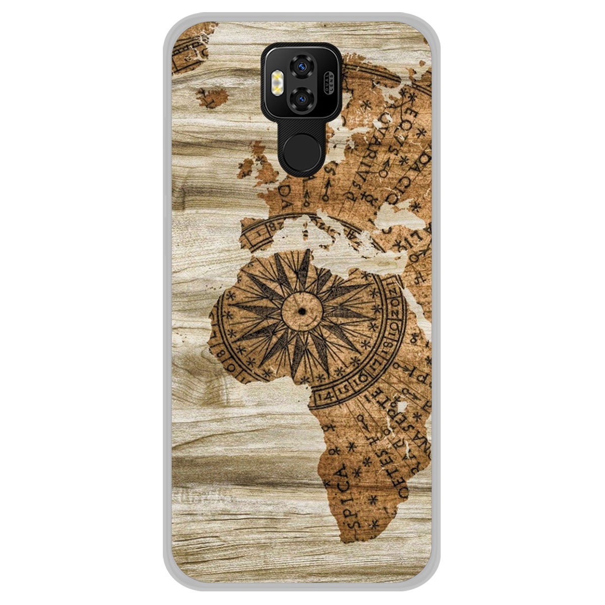 Funda Gel Tpu para Ulefone Power 6 diseño Madera 07 Dibujos