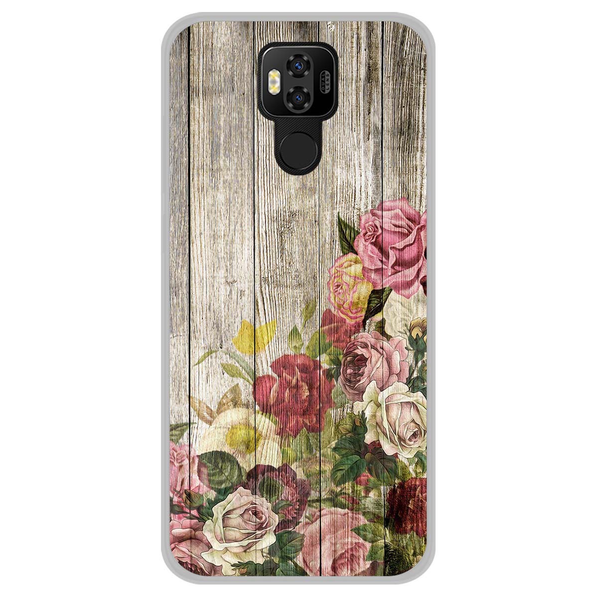 Funda Gel Tpu para Ulefone Power 6 diseño Madera 08 Dibujos