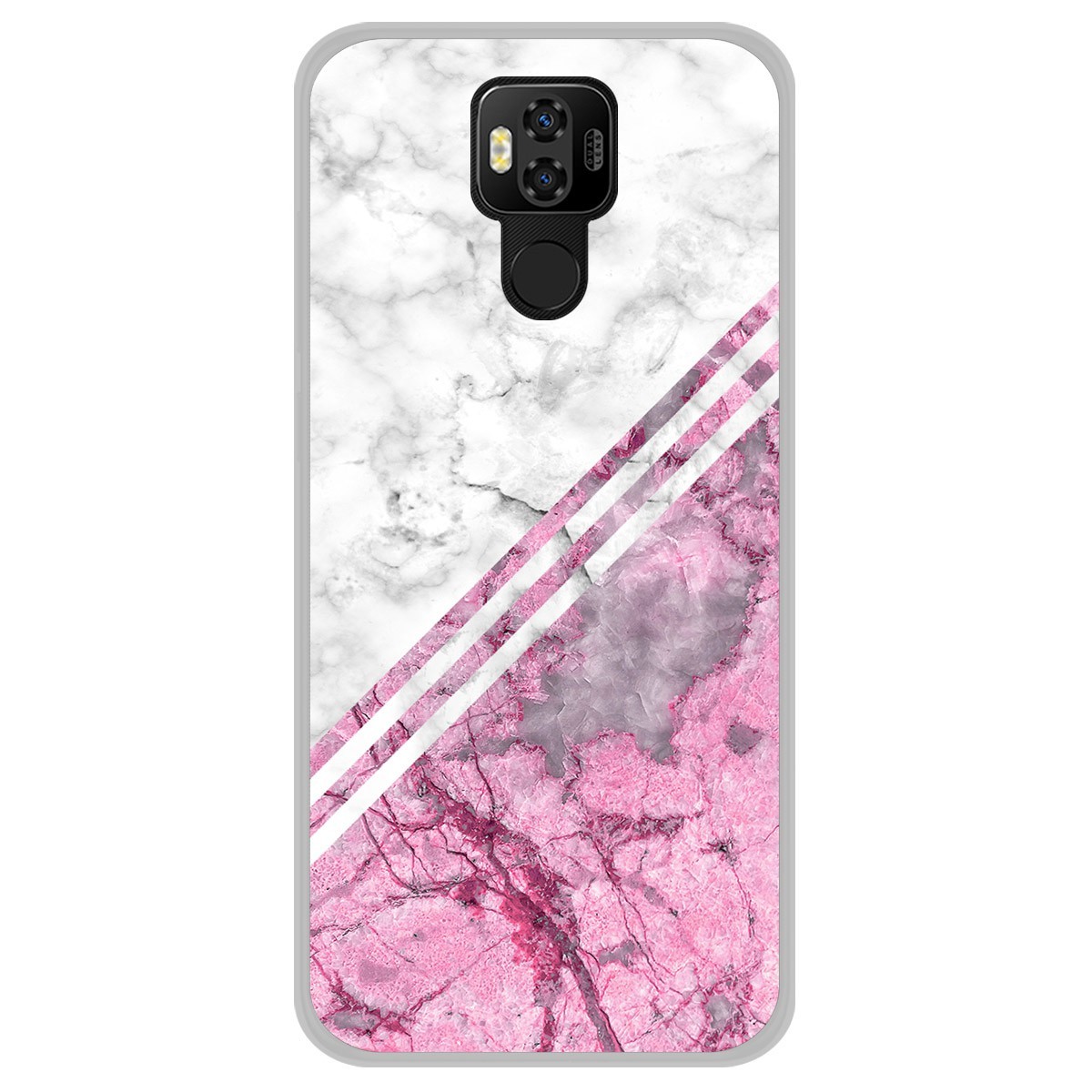 Funda Gel Tpu para Ulefone Power 6 diseño Mármol 03 Dibujos