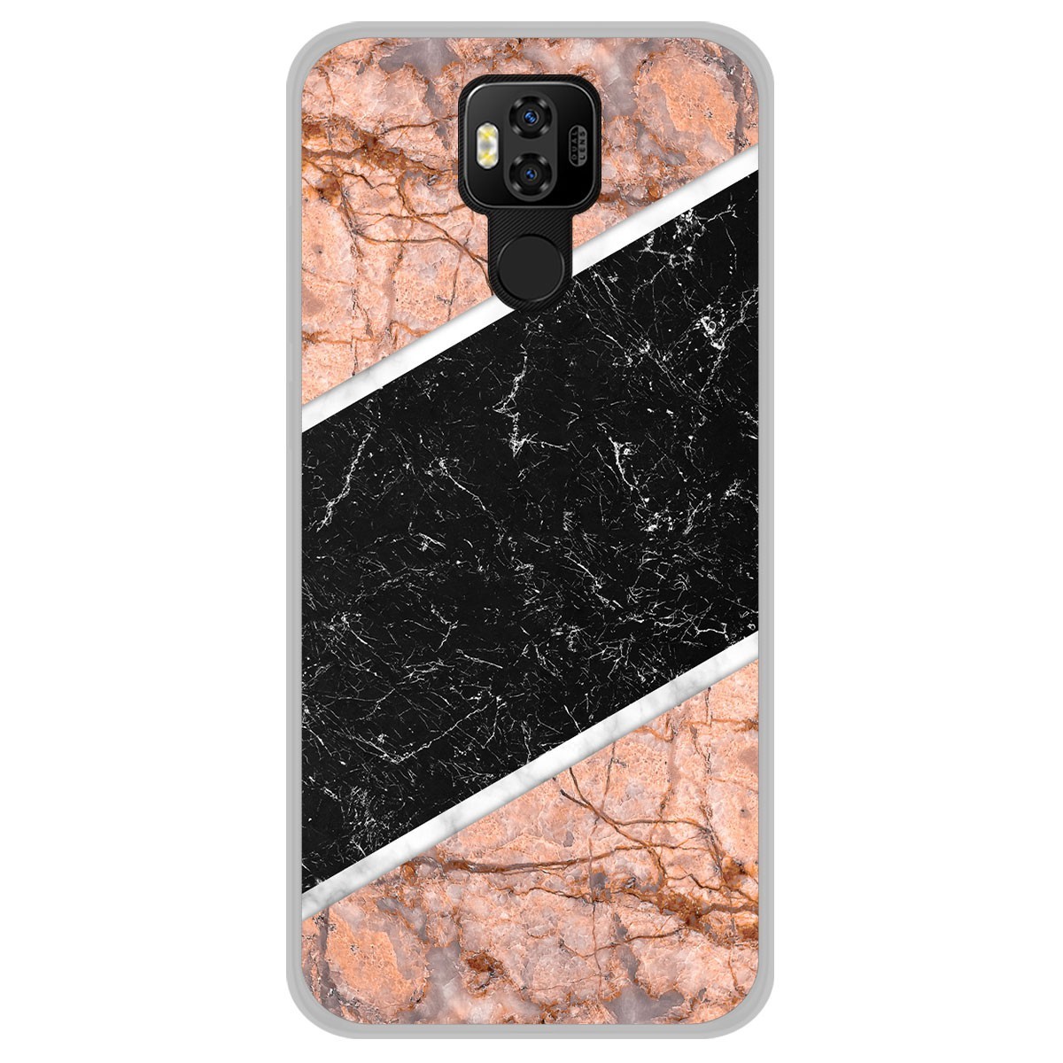 Funda Gel Tpu para Ulefone Power 6 diseño Mármol 07 Dibujos