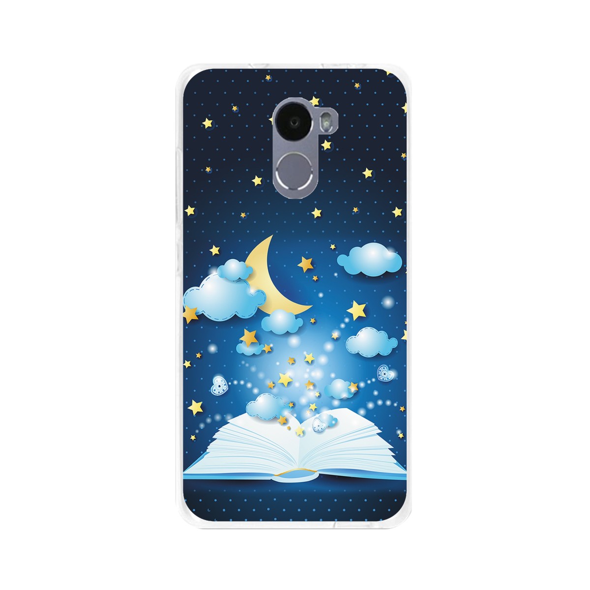 Funda Gel Tpu para Xiaomi Redmi 4 Diseño Libro-Cuentos Dibujos