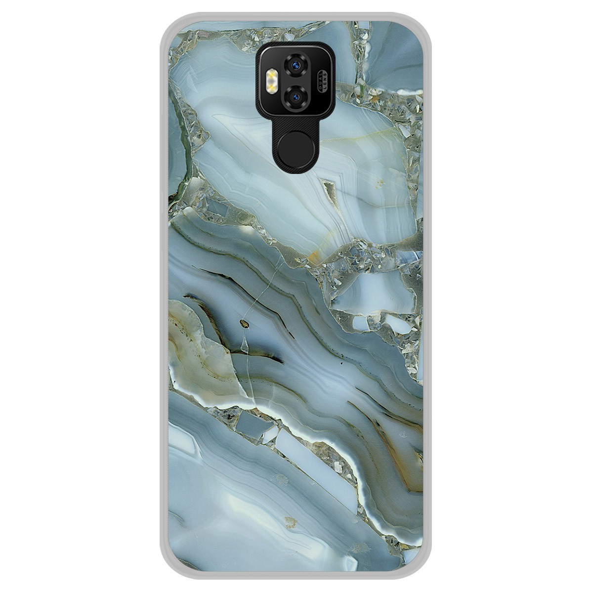 Funda Gel Tpu para Ulefone Power 6 diseño Mármol 09 Dibujos