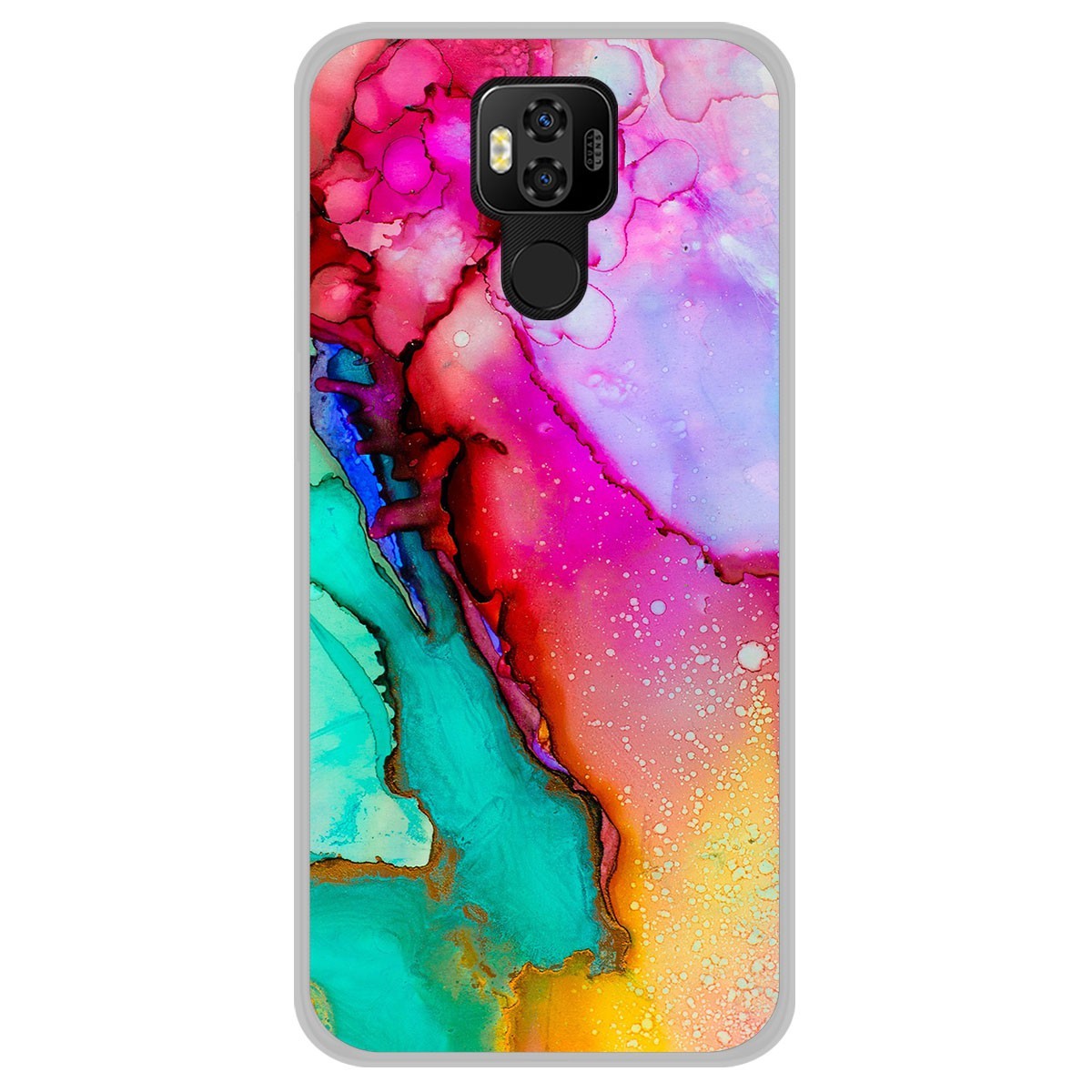 Funda Gel Tpu para Ulefone Power 6 diseño Mármol 15 Dibujos