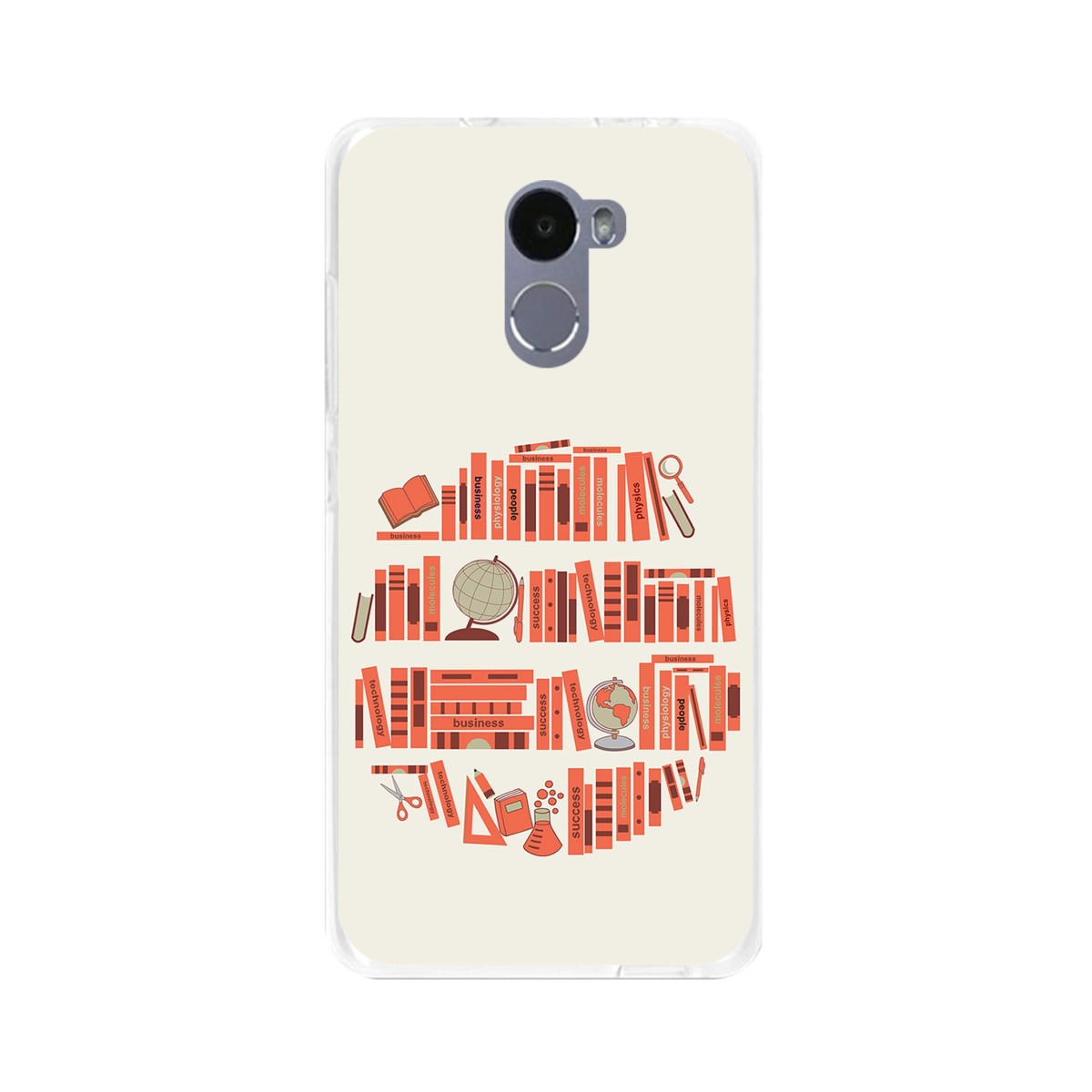 Funda Gel Tpu para Xiaomi Redmi 4 Diseño Mundo-Libro Dibujos