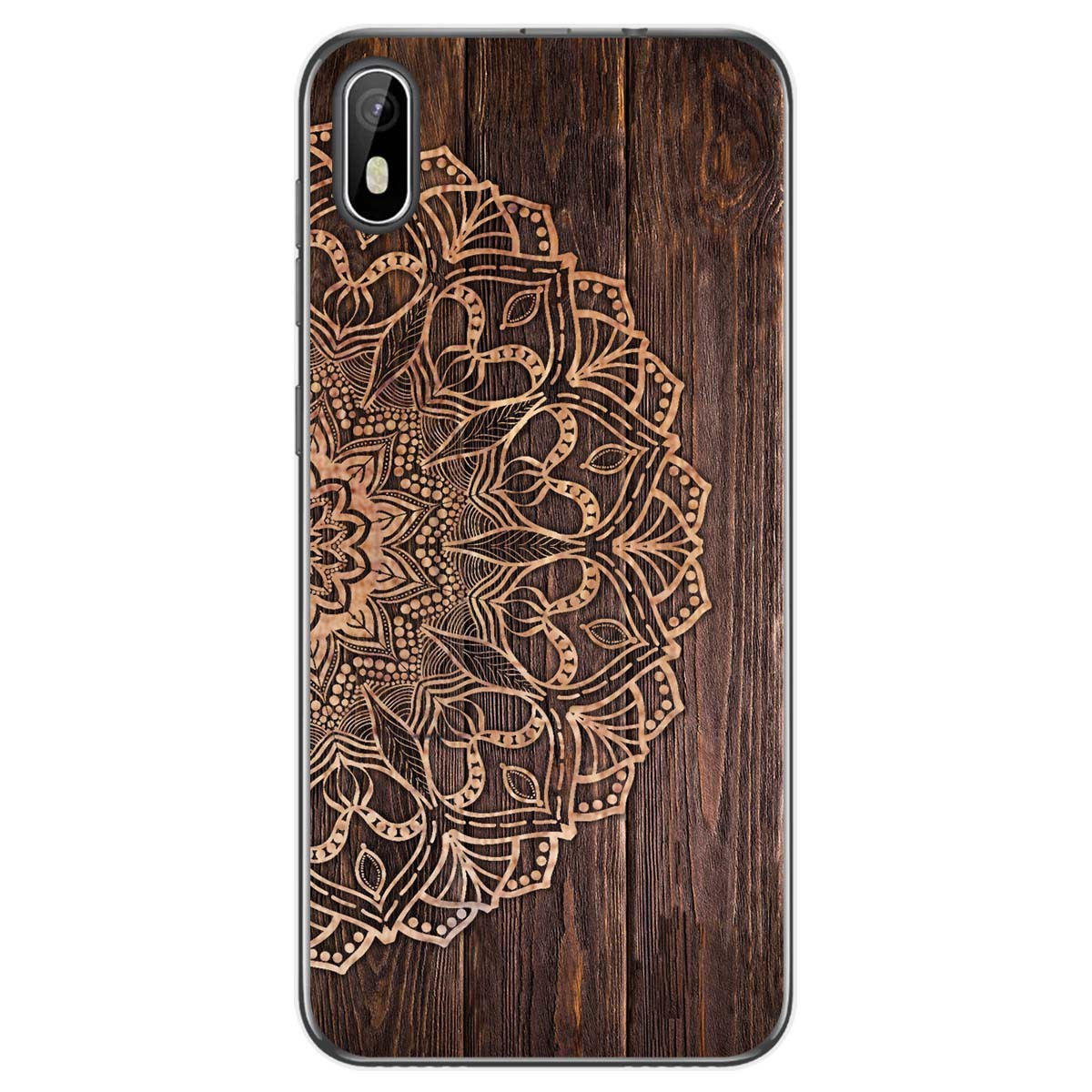 Funda Gel Tpu para Cubot J5 diseño Madera 06 Dibujos