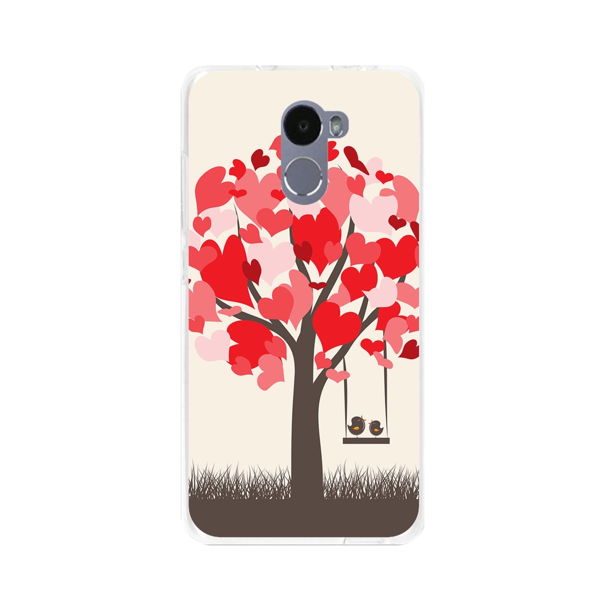Funda Gel Tpu para Xiaomi Redmi 4 Diseño Pajaritos Dibujos