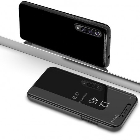 Funda Flip Cover Clear View para Xiaomi Mi A3 color Negra