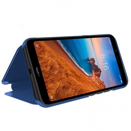 Funda Flip Cover Clear View para Xiaomi Redmi 7A color Azul