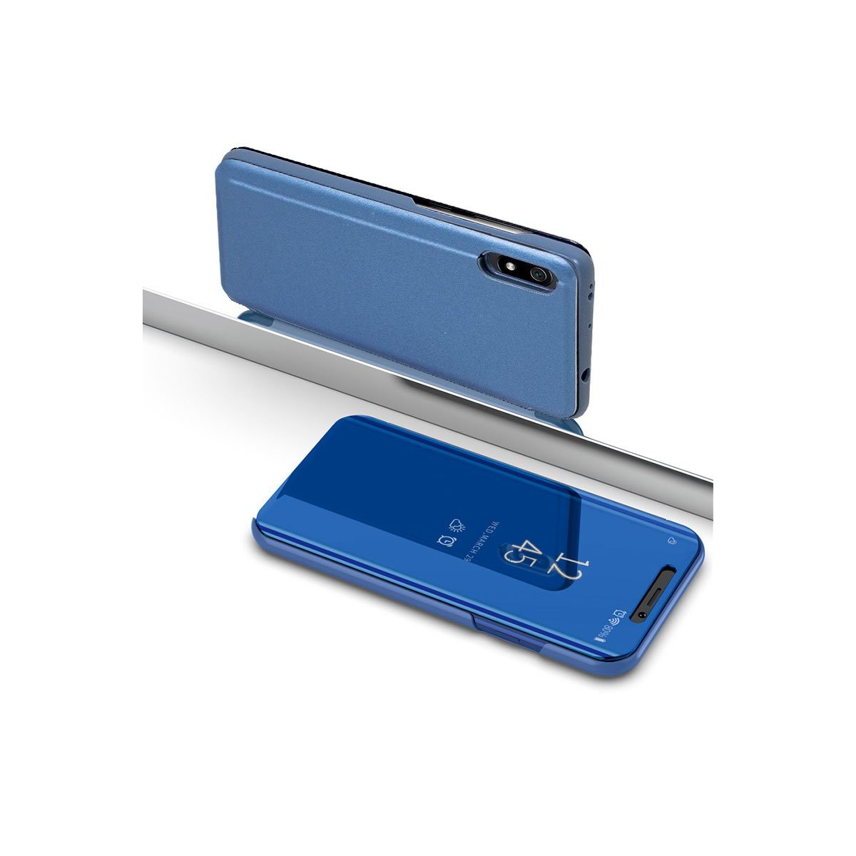 Funda Flip Cover Clear View para Xiaomi Redmi 7A color Azul