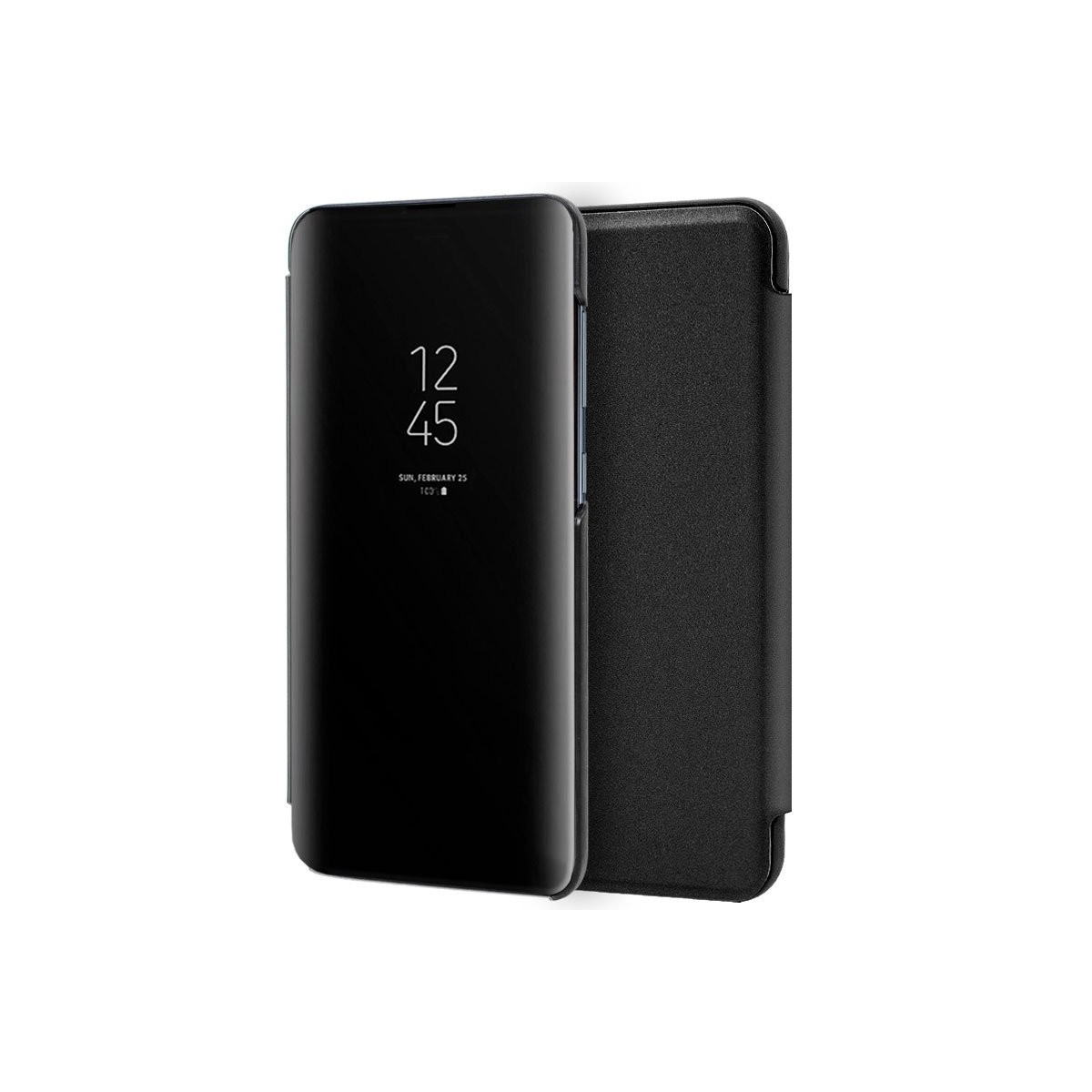 Funda Flip Cover Clear View para Xiaomi Redmi 7A color Negra