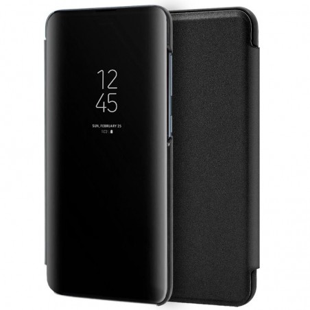 Funda Flip Cover Clear View para Xiaomi Redmi 7A color Negra