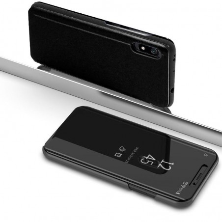 Funda Flip Cover Clear View para Xiaomi Redmi 7A color Negra
