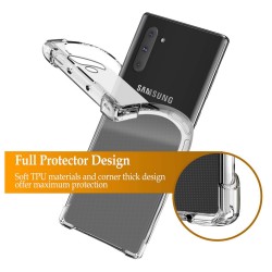 Funda Gel Tpu Anti-Shock Transparente para Samsung Galaxy Note10 2