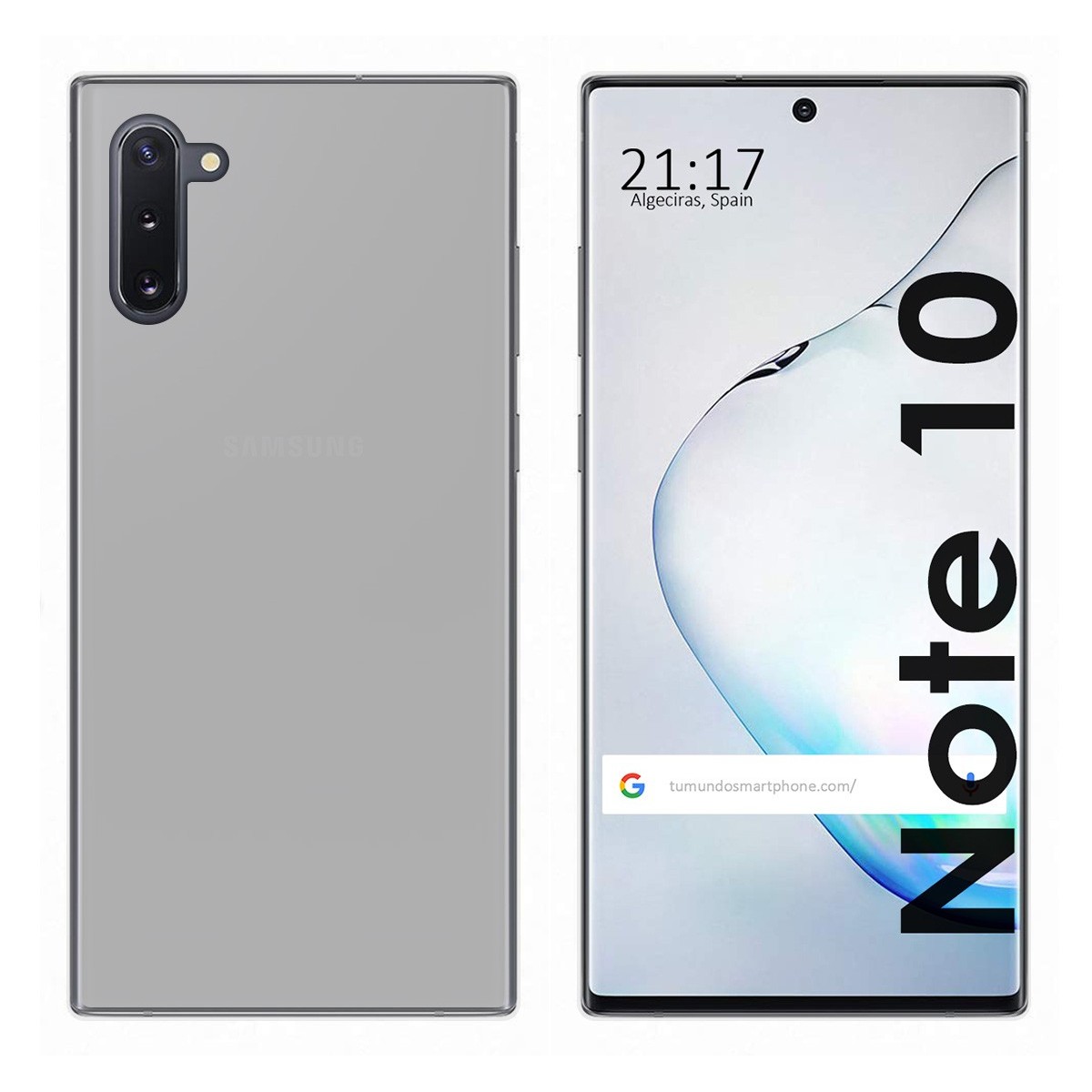 Funda Gel Tpu para Samsung Galaxy Note10 Color Transparente