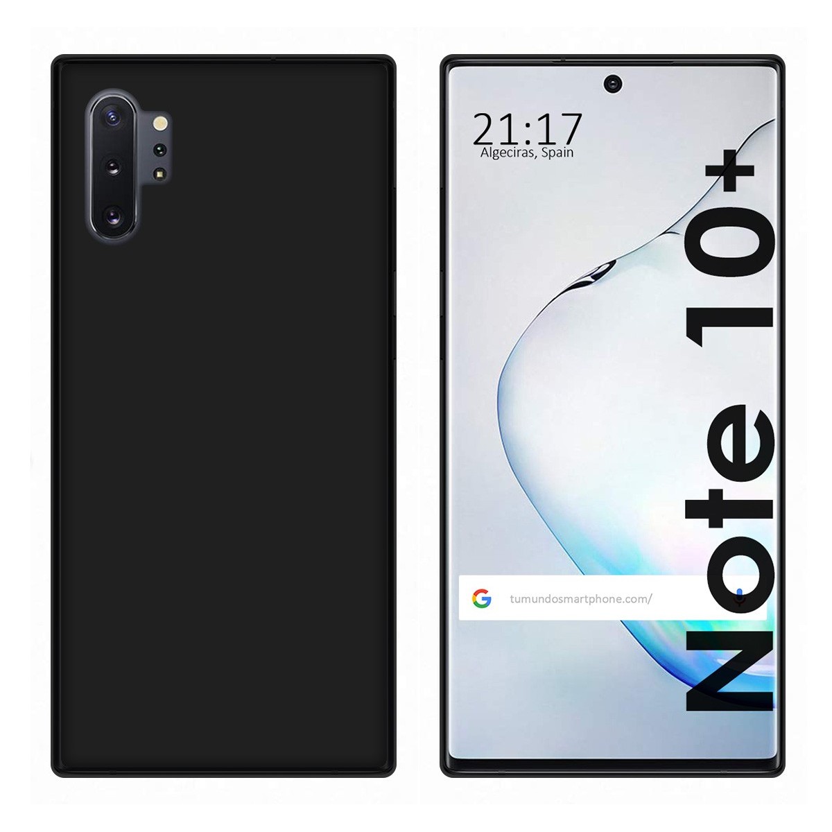 Funda Gel Tpu para Samsung Galaxy Note10+ Color Negra