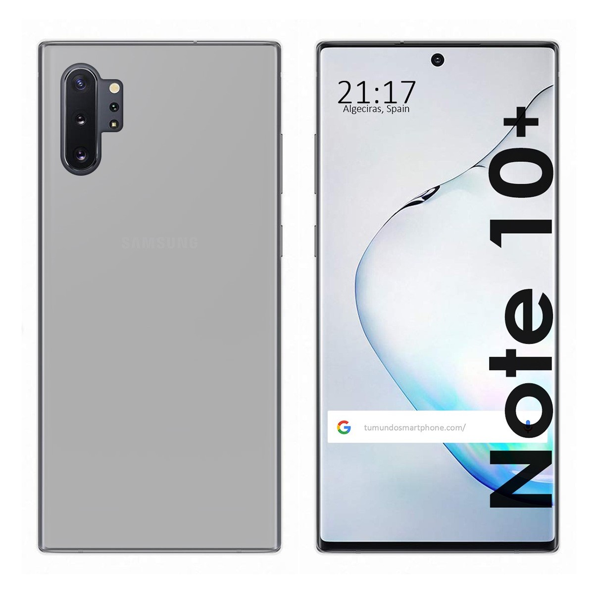 Funda Gel Tpu para Samsung Galaxy Note10+ Color Transparente