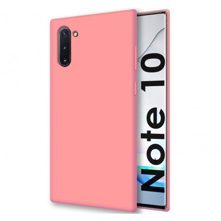 Funda Silicona Líquida Ultra Suave para Samsung Galaxy Note10 color Rosa