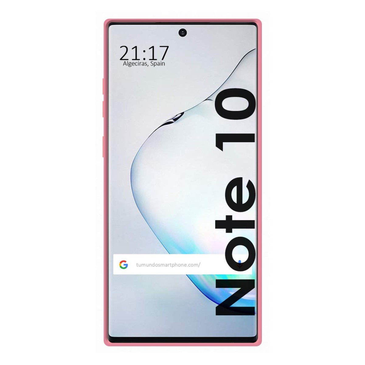 Funda Silicona Líquida Ultra Suave para Samsung Galaxy Note10 color Rosa