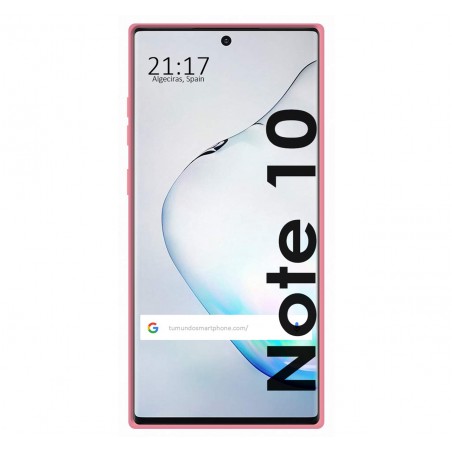 Funda Silicona Líquida Ultra Suave para Samsung Galaxy Note10 color Rosa