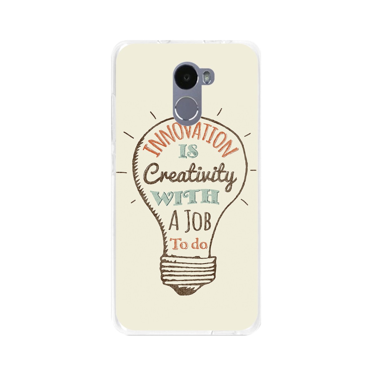 Funda Gel Tpu para Xiaomi Redmi 4 Diseño Creativity Dibujos