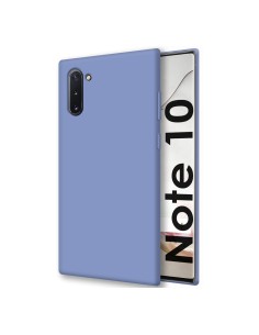 Funda Silicona Líquida Ultra Suave para Samsung Galaxy Note10 color Azul Celeste