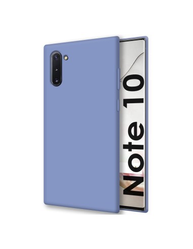 Funda Silicona Líquida Ultra Suave para Samsung Galaxy Note10 color Azul Celeste