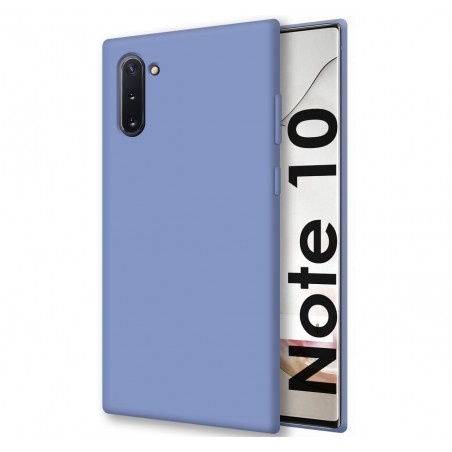 Funda Silicona Líquida Ultra Suave para Samsung Galaxy Note10 color Azul Celeste