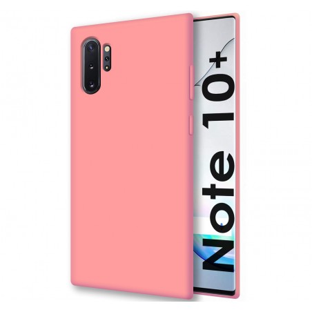Funda Silicona Líquida Ultra Suave para Samsung Galaxy Note10+ color Rosa