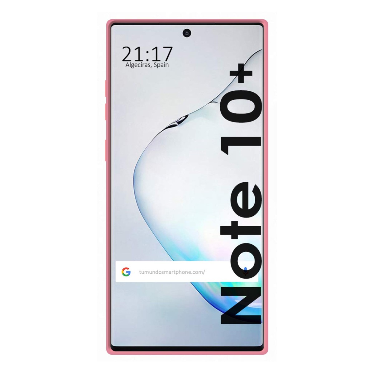 Funda Silicona Líquida Ultra Suave para Samsung Galaxy Note10+ color Rosa