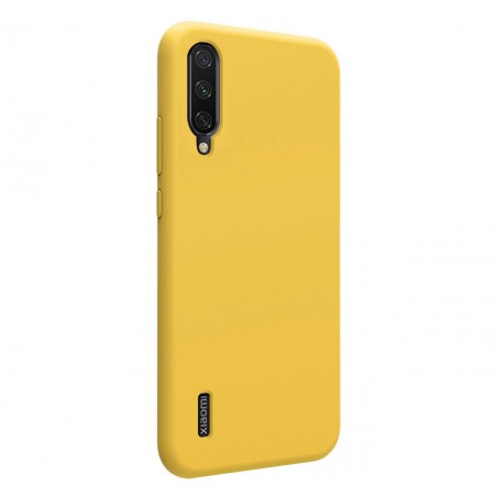 Funda Silicona Líquida Ultra Suave para Xiaomi Mi A3 color Amarilla