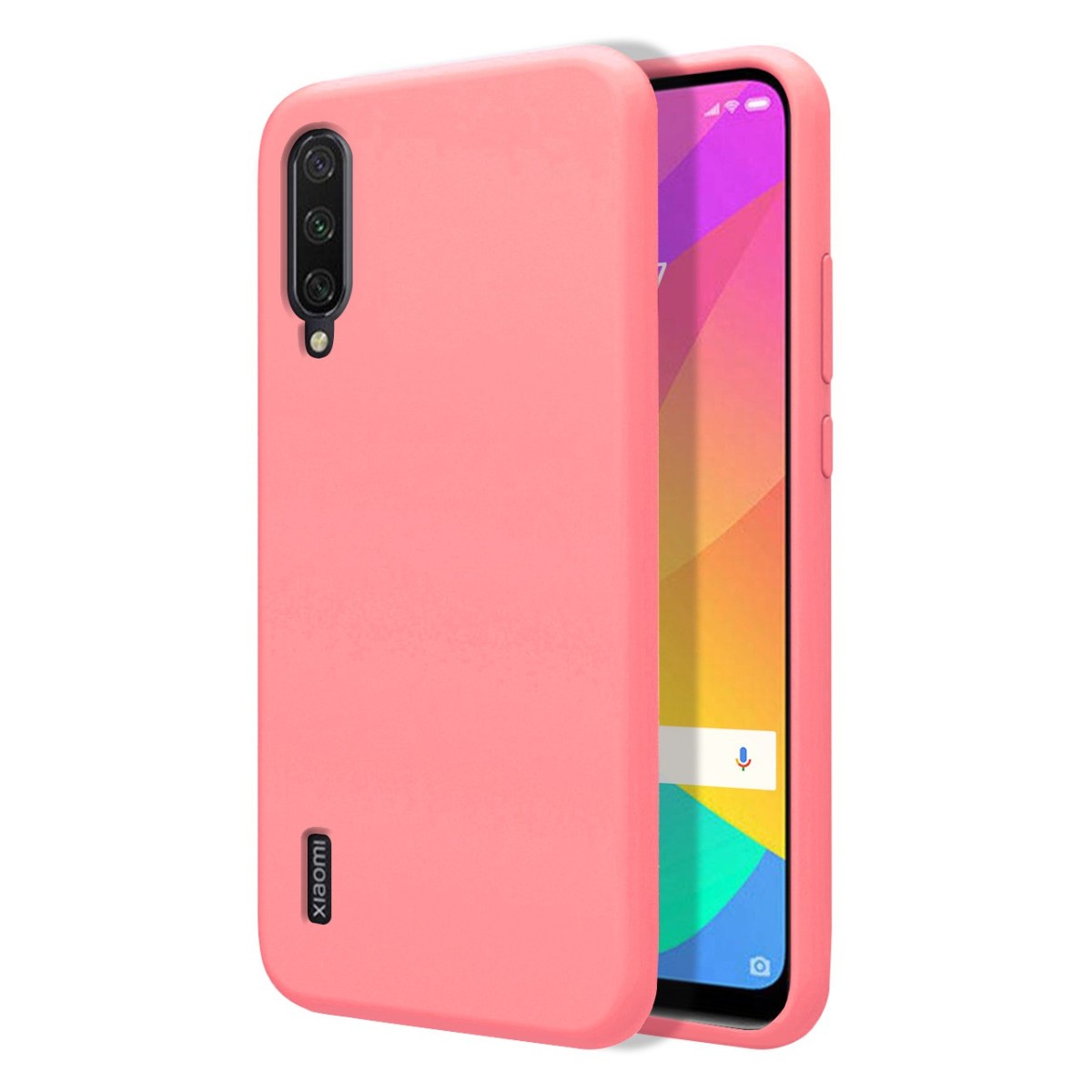 Funda Silicona Líquida Ultra Suave para Xiaomi Mi A3 color Rosa