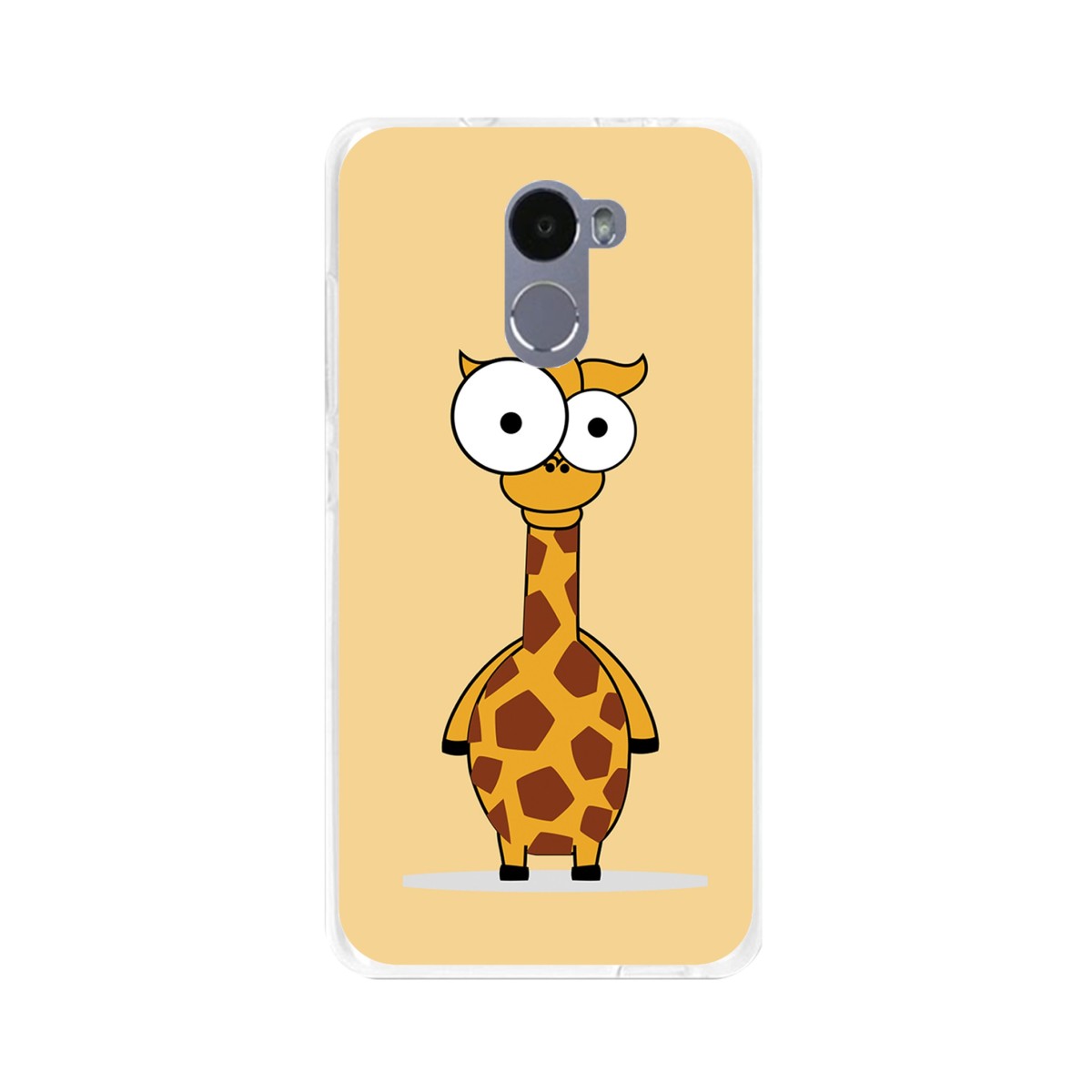 Funda Gel Tpu para Xiaomi Redmi 4 Diseño Jirafa Dibujos