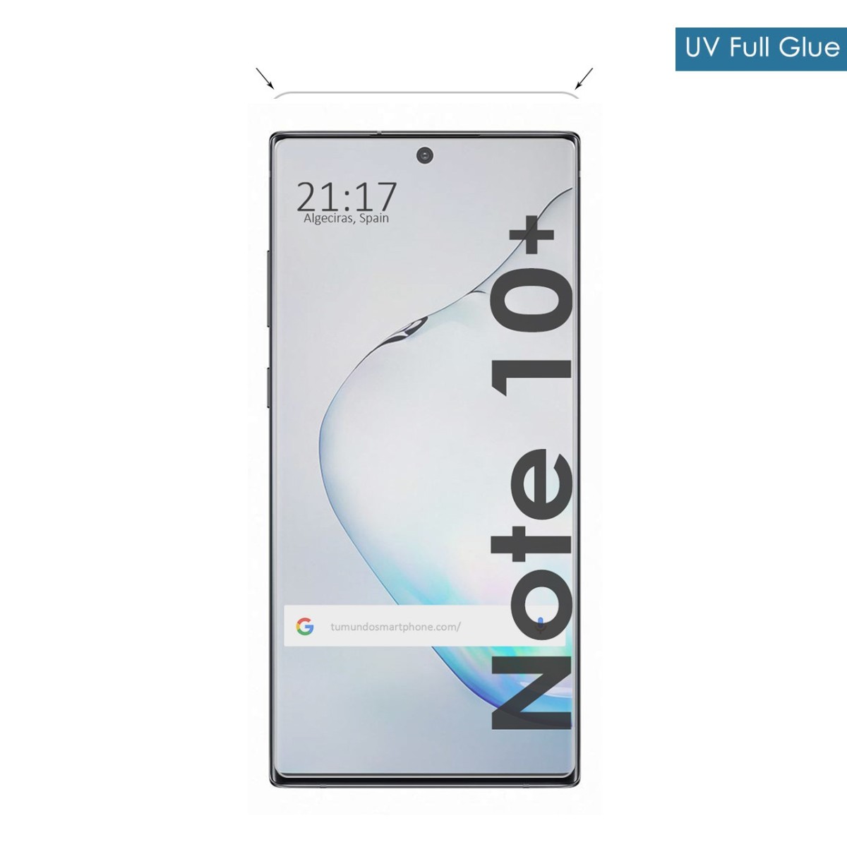 Protector Cristal Templado Completo Curvo UV Full Glue para Samsung Galaxy Note10+
