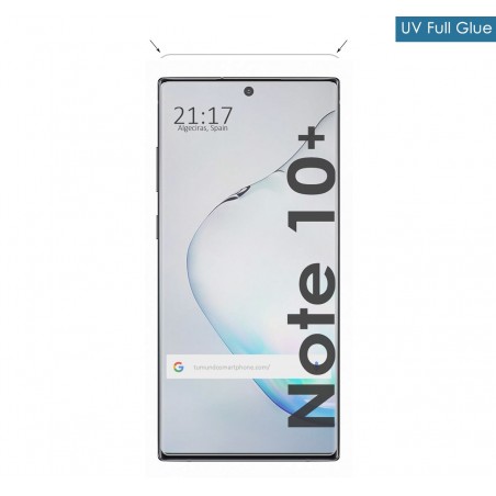 Protector Cristal Templado Completo Curvo UV Full Glue para Samsung Galaxy Note10+