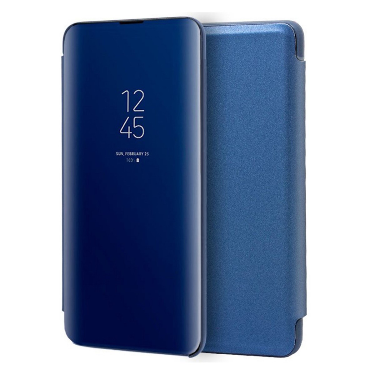 Funda Flip Cover Clear View para Samsung Galaxy Note10 color Azul