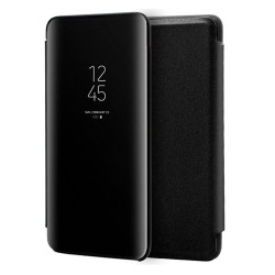 Funda Flip Cover Clear View para Samsung Galaxy Note10 color Negra