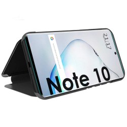 Funda Flip Cover Clear View para Samsung Galaxy Note10 color Negra 2