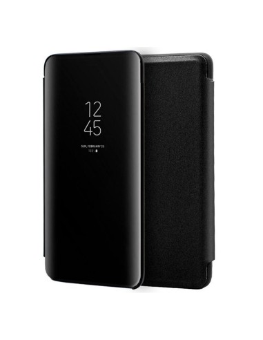 Funda Flip Cover Clear View para Samsung Galaxy Note10+ color Negra