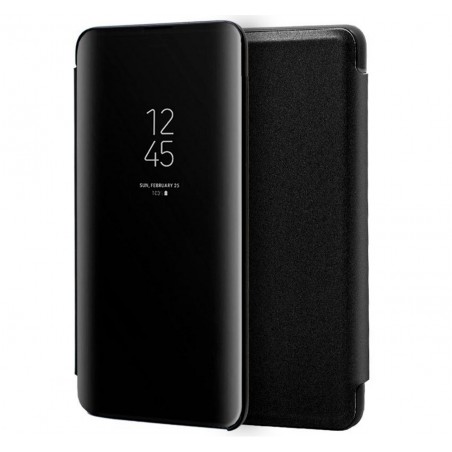 Funda Flip Cover Clear View para Samsung Galaxy Note10+ color Negra