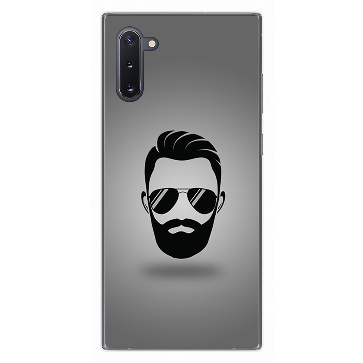 Funda Gel Tpu para Samsung Galaxy Note10 diseño Barba Dibujos