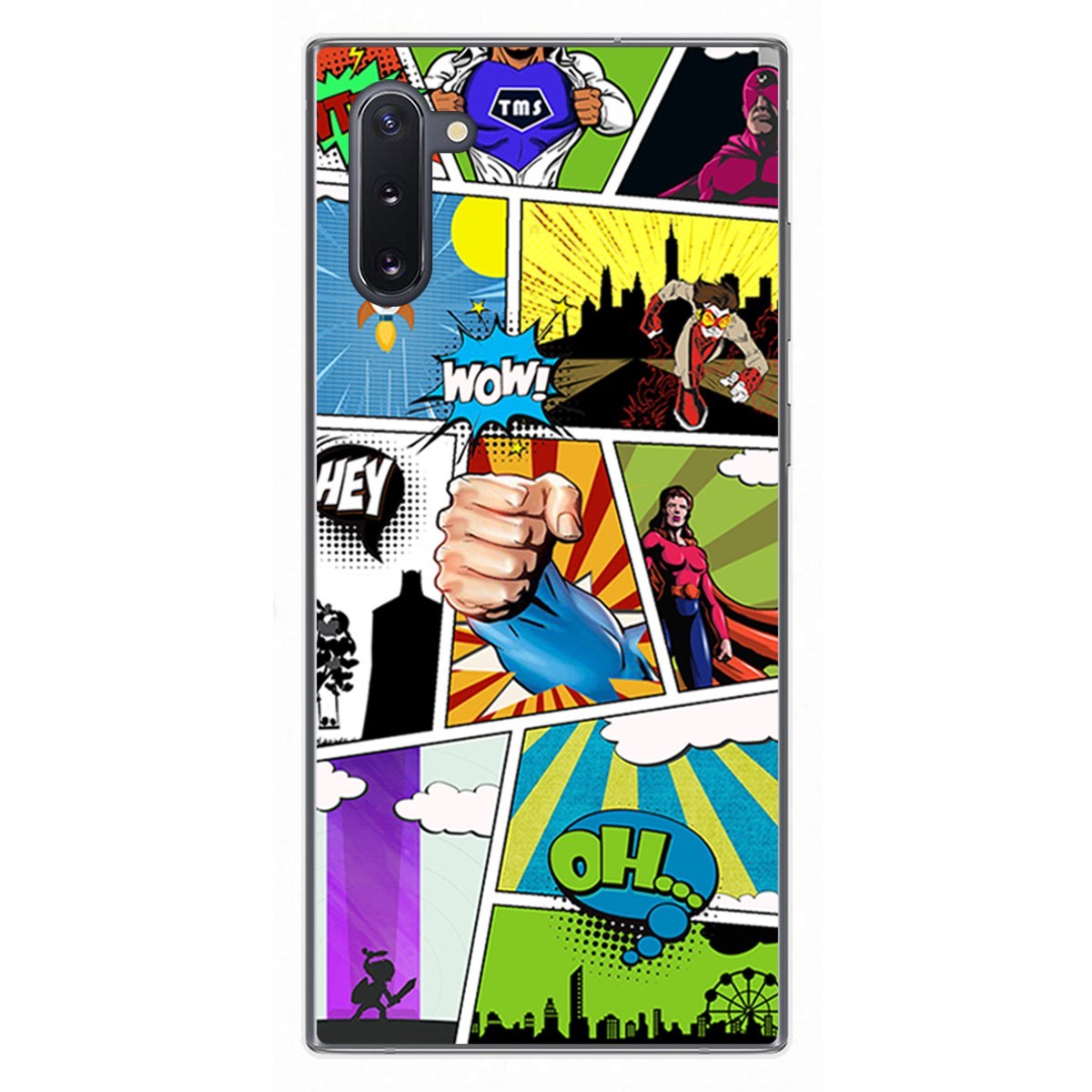 Funda Gel Tpu para Samsung Galaxy Note10 diseño Comic Dibujos