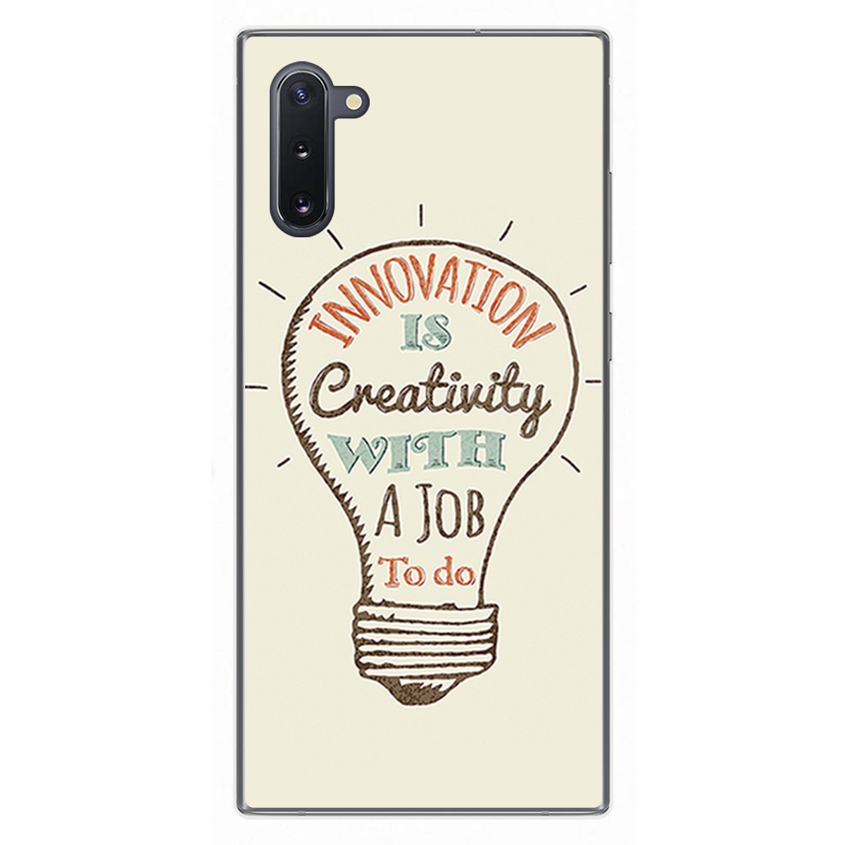 Funda Gel Tpu para Samsung Galaxy Note10 diseño Creativity Dibujos