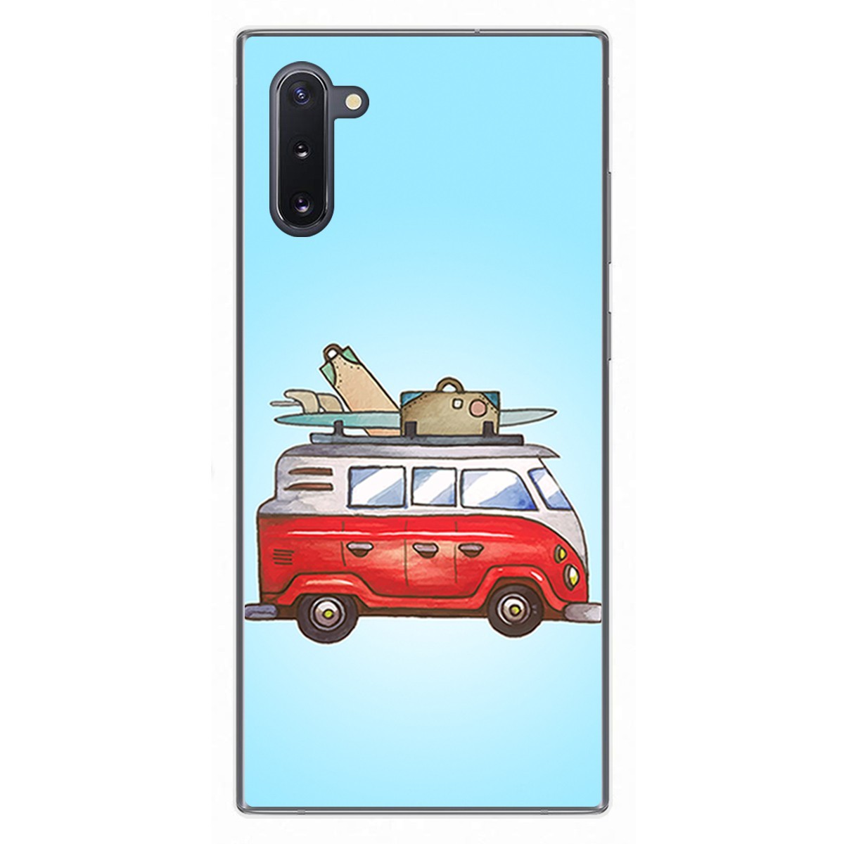 Funda Gel Tpu para Samsung Galaxy Note10 diseño Furgoneta Dibujos