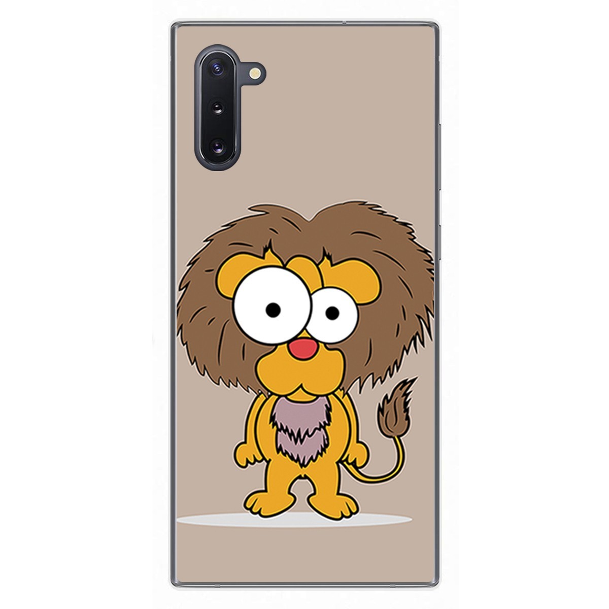 Funda Gel Tpu para Samsung Galaxy Note10 diseño Leon Dibujos