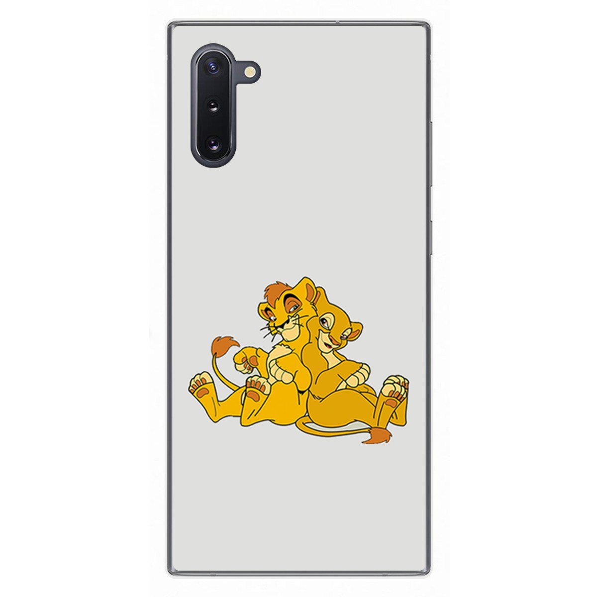 Funda Gel Tpu para Samsung Galaxy Note10 diseño Leones Dibujos