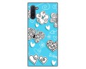 Funda Gel Tpu para Samsung Galaxy Note10 diseño Mariposas Dibujos